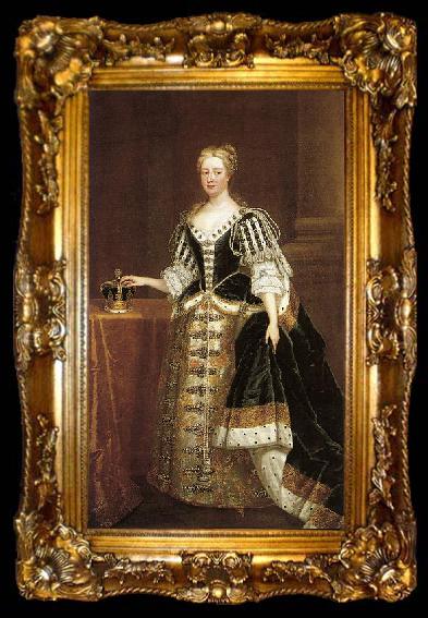 framed  unknow artist Portrait of Caroline Wilhelmina of Brandenburg-Ansbach, ta009-2